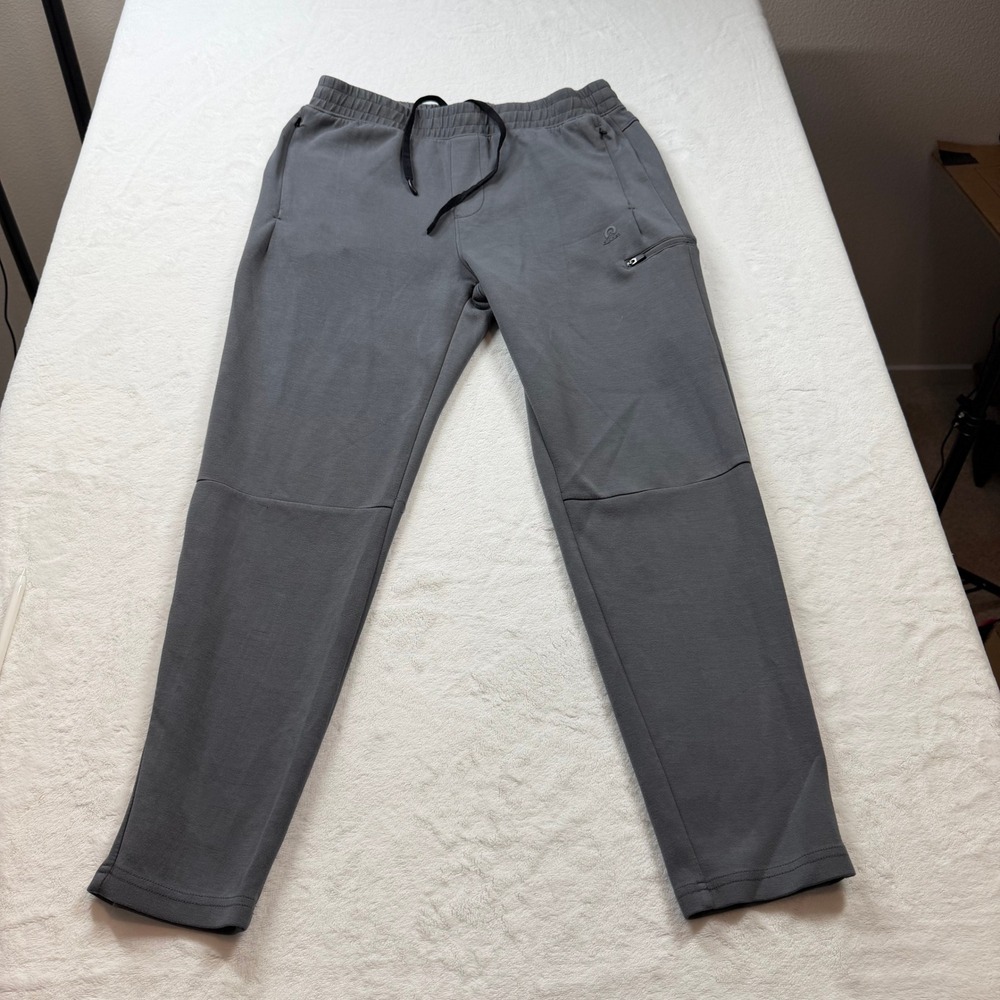 Glacier Performance Jogger Pants Mens M Grey Good Zipper Pockets Modal Blend